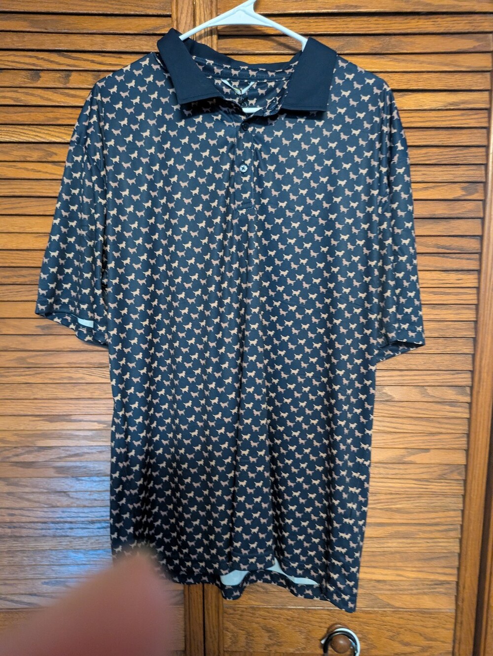 Swannies NWT Dublin Polo In Midnight Navy With Little Dogs Size XL Men's